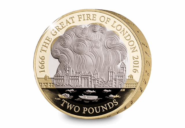 752V - 2016 Great Fire of London Silver Proof £2 (2)